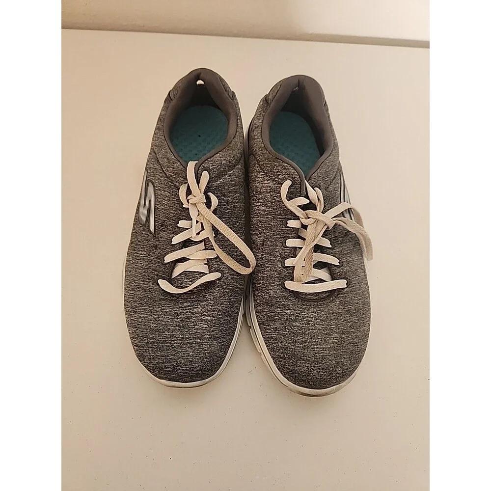 Skechers Gray Lightweight Memory Foam Sneakers Size 9.5